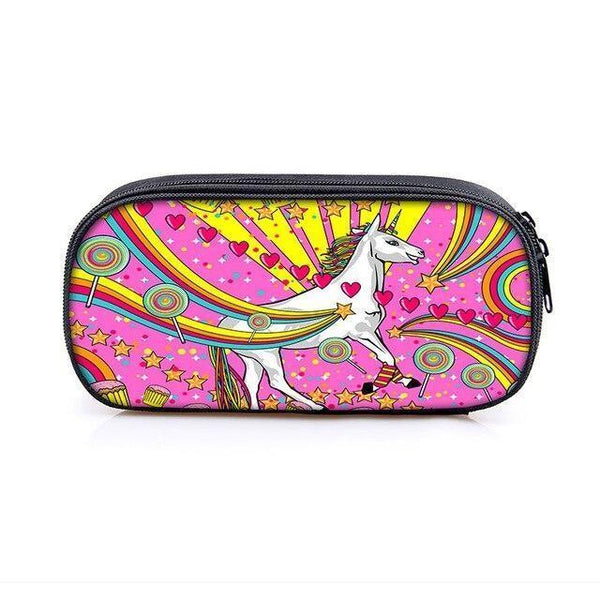Psychedelic Unicorn Pencil Case